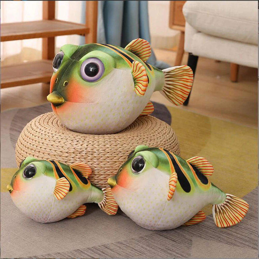 

Cute Imitation Globefish Puffer Fish Stuffed Children Plush Toy
