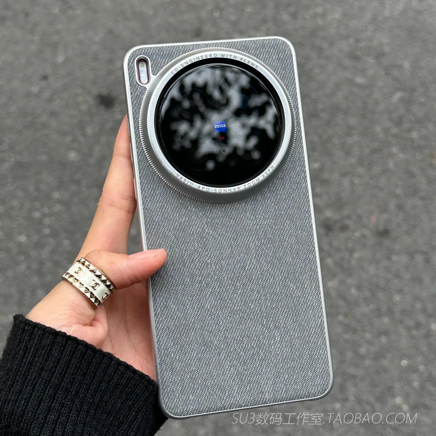Magnetic Linen Cloth Texture Ultra-Thin Shockproof Acrylic Phone Case
