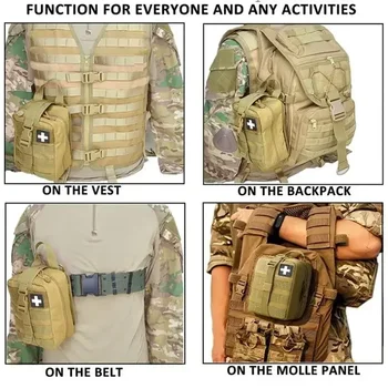 Molle Militaire Buidel Edc Bag Medische Emt Tactische Outdoor EHBO Kits Noodpakket Ifak Leger Militaire Camping Jachttas 6