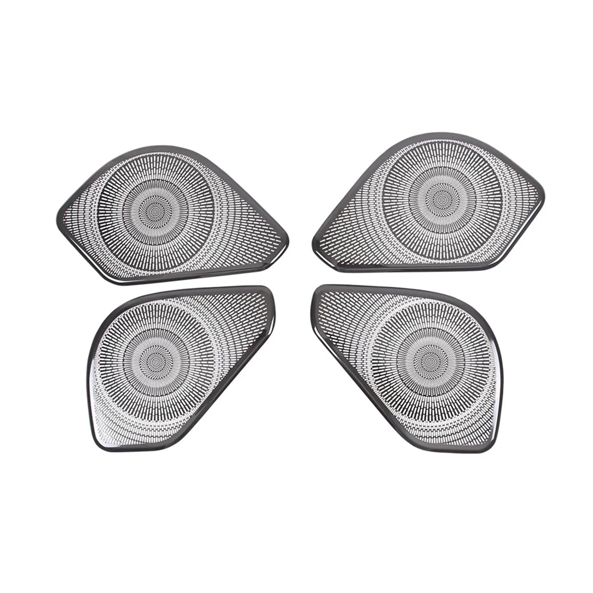 

For Land Rover Range Rover Sport 2023 Speaker Cover Decoration Sticker Stereo Speaker Cover Frame, Black