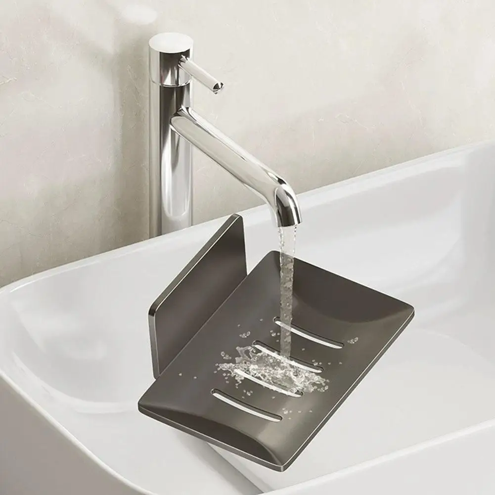 Soap Dish Wall-mounted Drain Rack Bathroom Storage soap dish rack