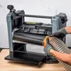 15 Amp Portable Benchtop Thickness Planer with Dust Port, Quick Connect Port/Hose Adapter and 4" x 10' PVC Dust Collection Hose 2