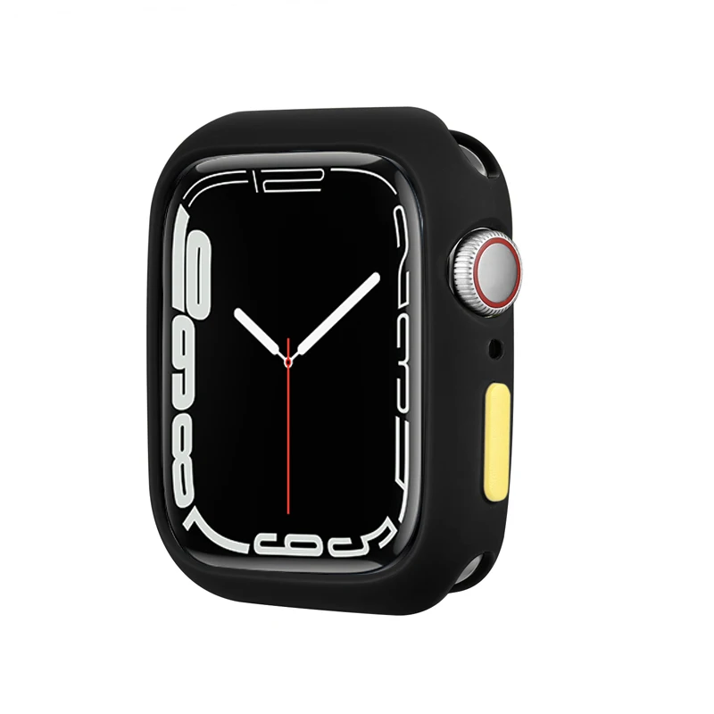 Colorful Soft Silicone Protective Case for Apple Watch - Stylish & Durable Bumper for Women