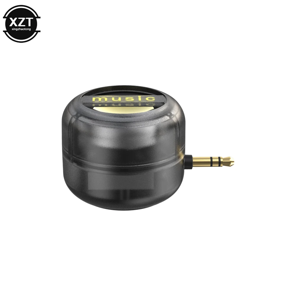 3.5mm Mini Cell Phone External Speaker Portable Stereo Music Player Rechargeable Small Speaker Cell Phone Amplifier