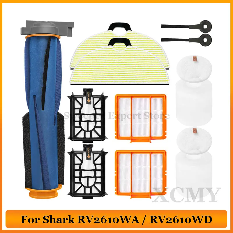 

Аксессуары для робота-пылесоса Shark RV2610WA/RV2610WD, основная боковая щетка, Hepa пена, предварительный фильтр, насадка на швабру, запасные части