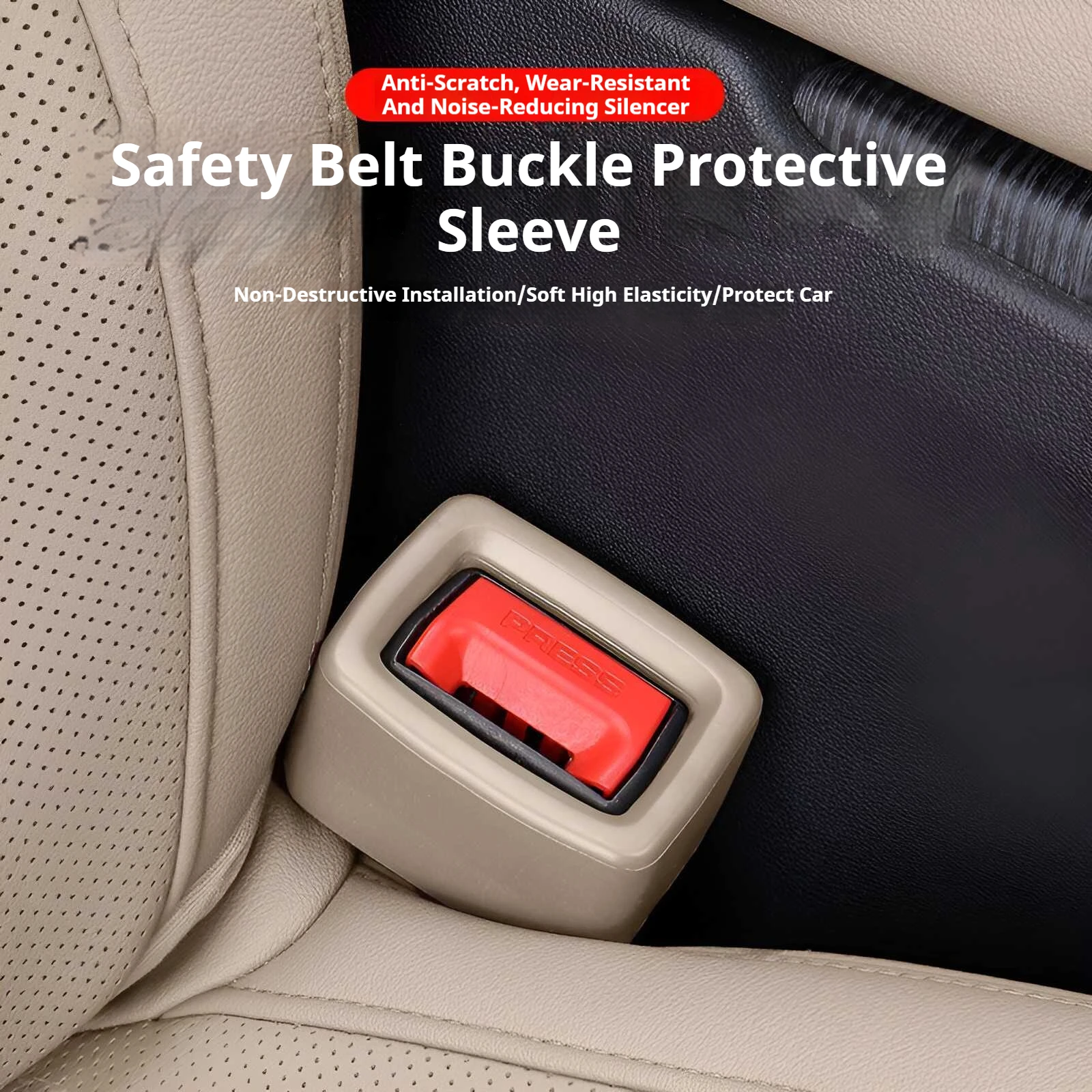 Car Safety Belt Buckle Holder Silicon Gel Buckle Protective Cover For Tesla Model 3 Y Model S X