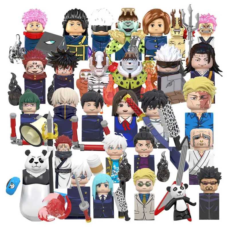 

WM6140 WM6149 Jujutsu Kaisen Gojo Geto Ryomen Sukuna Itadori Yuji Mai Todo Anime Bricks Dolls Kids Mini-Figures Action Toy 6139