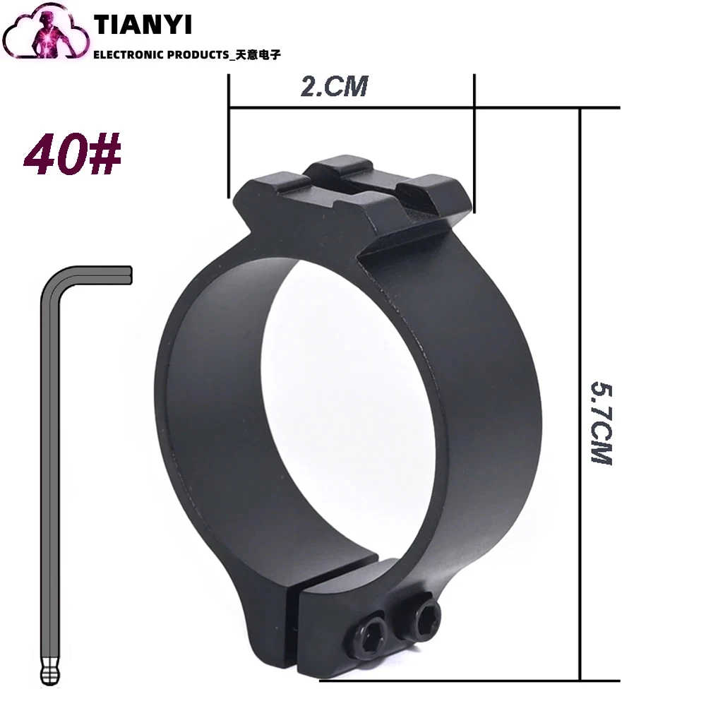 Scope Optics Permanent Fixed Rings 30mm 1 inch Mount Fits 25.4mm 30mm Tube Diameter