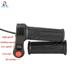 Electric Bicycle Throttle Accelerator Handle - Universal Voltage Compatibility (3 speed throttle)