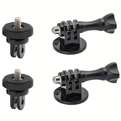 Tripod Adapter Mounts For Gopro 11 10 9 8 7 6 5 4 3 2 1/4-20 Screw Adapter For Go Pro Hero YI 4K SJ4000 EKEN H9R DBPOWER Camera