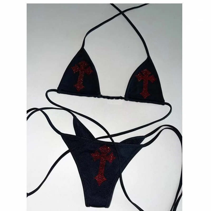Cute bikini vintage Bikini Kawaii Bikini Gothic Bikini y2k Bikini y2k