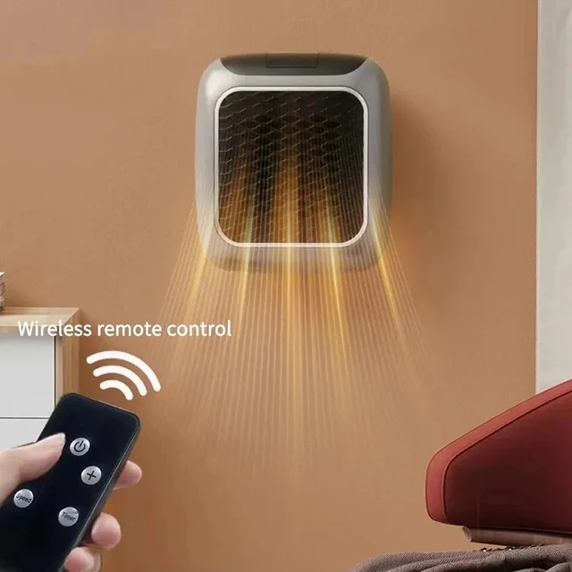 가정용 소형 욕실 난방 선풍기, 벽 장착 PTC 세라믹 전기 히터, 방 난방 팬, 800W