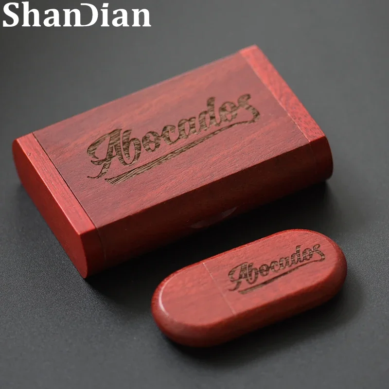 Wedding Gifts Box Wooden USB 2.0 Flash Drive 4GB 8GB 16GB 32GB 64GB Photography Pen Drives Free Memory Stick U Disk