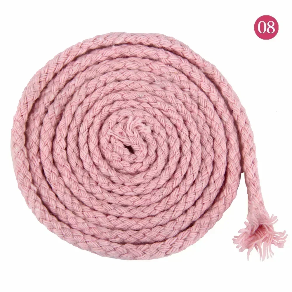 Premium Cotton Twisted Rope for Sewing & Crafting - 10M 5/7mm, Ideal for Bag Straps & Home Decor