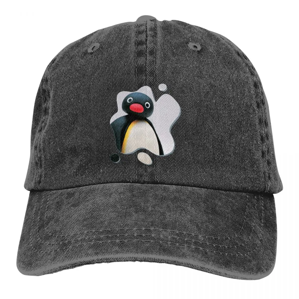

Kawaii Baseball Cap Men Hats Women Visor Protection Snapback Pingu Pinga Penguin TV Caps