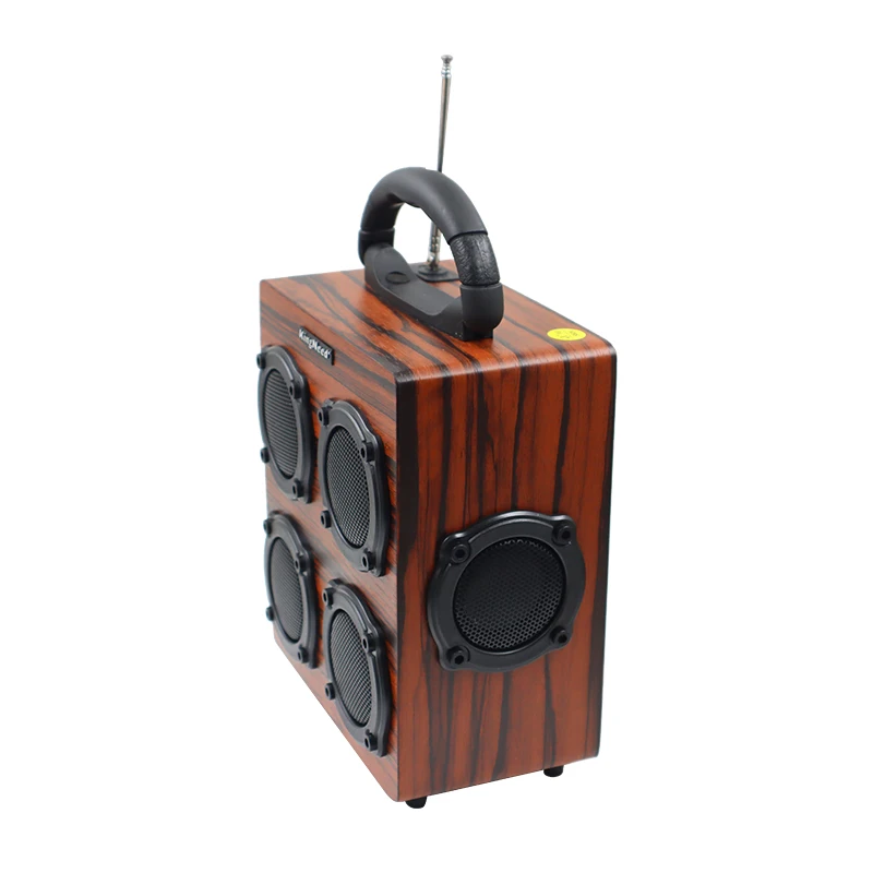 Wooden Wireless Bluetooth Audio Full Range Speaker Subwoofer Home Card Portable Mobile Phone Computer Bluetooth Small Speaker