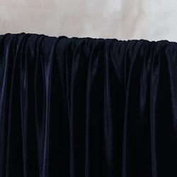 Luxurious Red Velvet Fabric for Elegant Evening and Wedding Decorations (Navy blue)