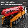 NEW HUINA 1381 RC Cement Pump Truck Car Alloy 1/18 Electric Remote Control Engineering Car 11CH Building Water Spray Vehicle toy 5