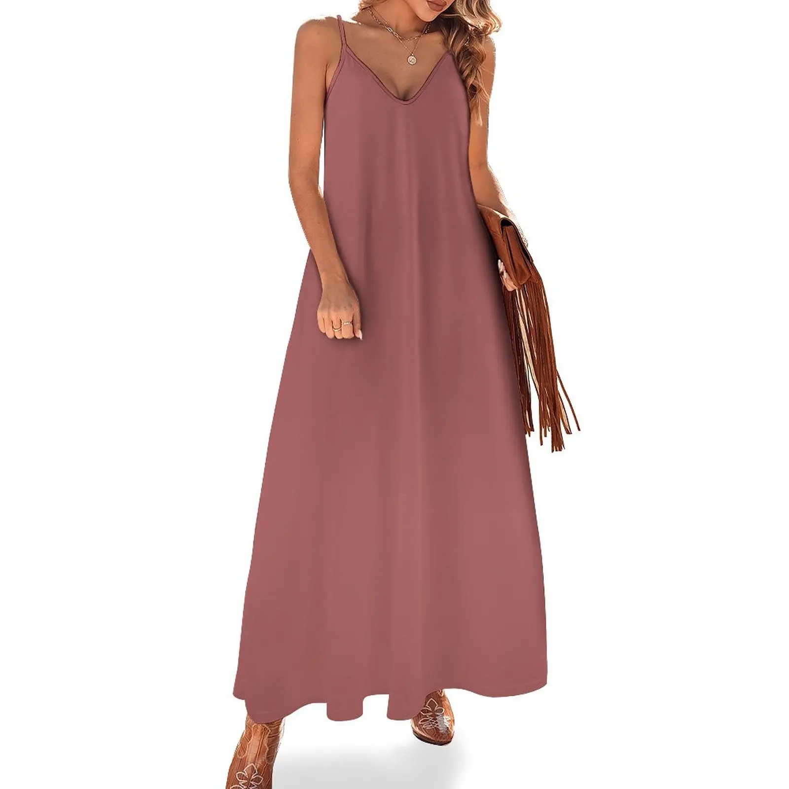 

Dusty Cedar | Color Trends | Fall Winter 2016 | Solid Colors | Fashion Colors | Sleeveless Dress dresses for womens 2023