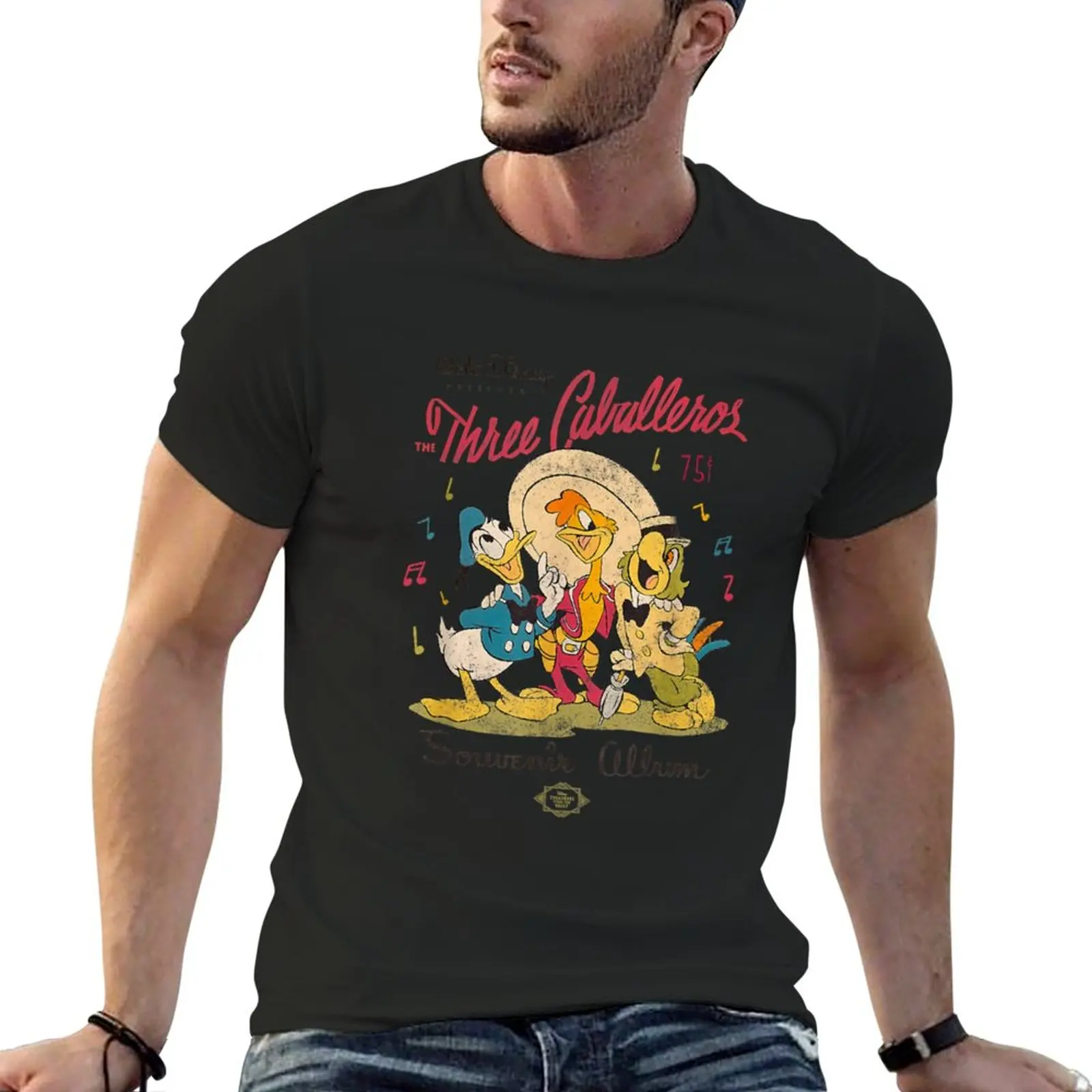 Novità The Three Caballeros T-Shirt Corta T-Shirt Vuota T-Shirt T-Shirt Uomo