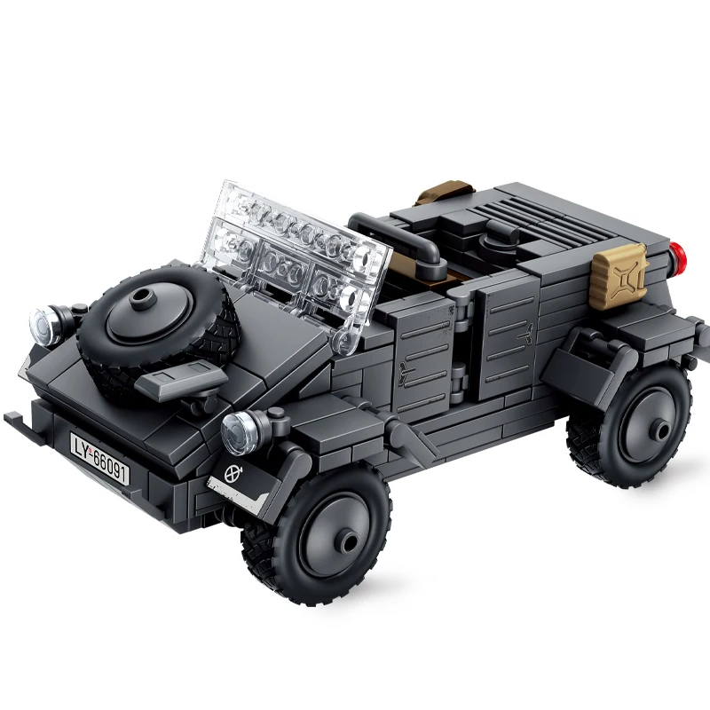 WW2 Military Half-Tracked Vehicle Building Block Set