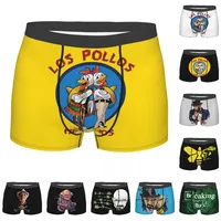Custom Breaking Bad Underwear Men Stretch Los Pollos Hermanos Chicken Brothers Boxer Briefs Soft Underpants 1