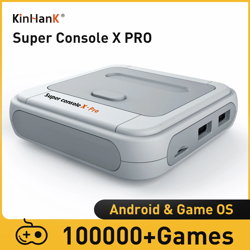 Kinhank Super Console X Pro Retro Game Console Ondersteuning 70 Emulators 117000 Videogames Voor Dc/Mame/Naomi Met Gamepads Kid Cadeau