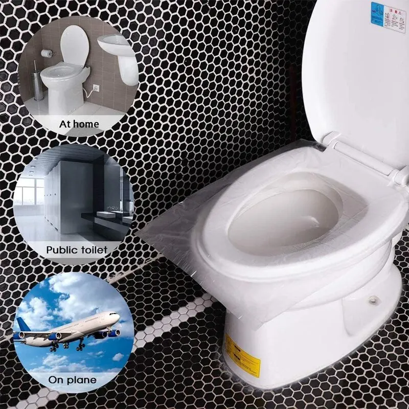 Toilet Seat Cushion 50pcs Disposable Clean Hygienic Public Bathroom Travel Disposable Cover toilet seat cushion