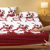1 Simple Modern Butterfly Printed Matte Fitted Sheet, Bedroom Printed Bed Cover, Bedding (Excluding Pillowcases) 3