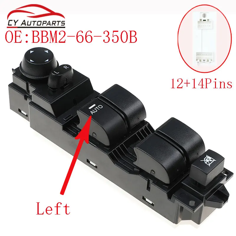 

Новое высокое качество драйверы левой мастер переключатель окна для 2010-2013 Mazda 3 BBM2-66-350B BBM266350B