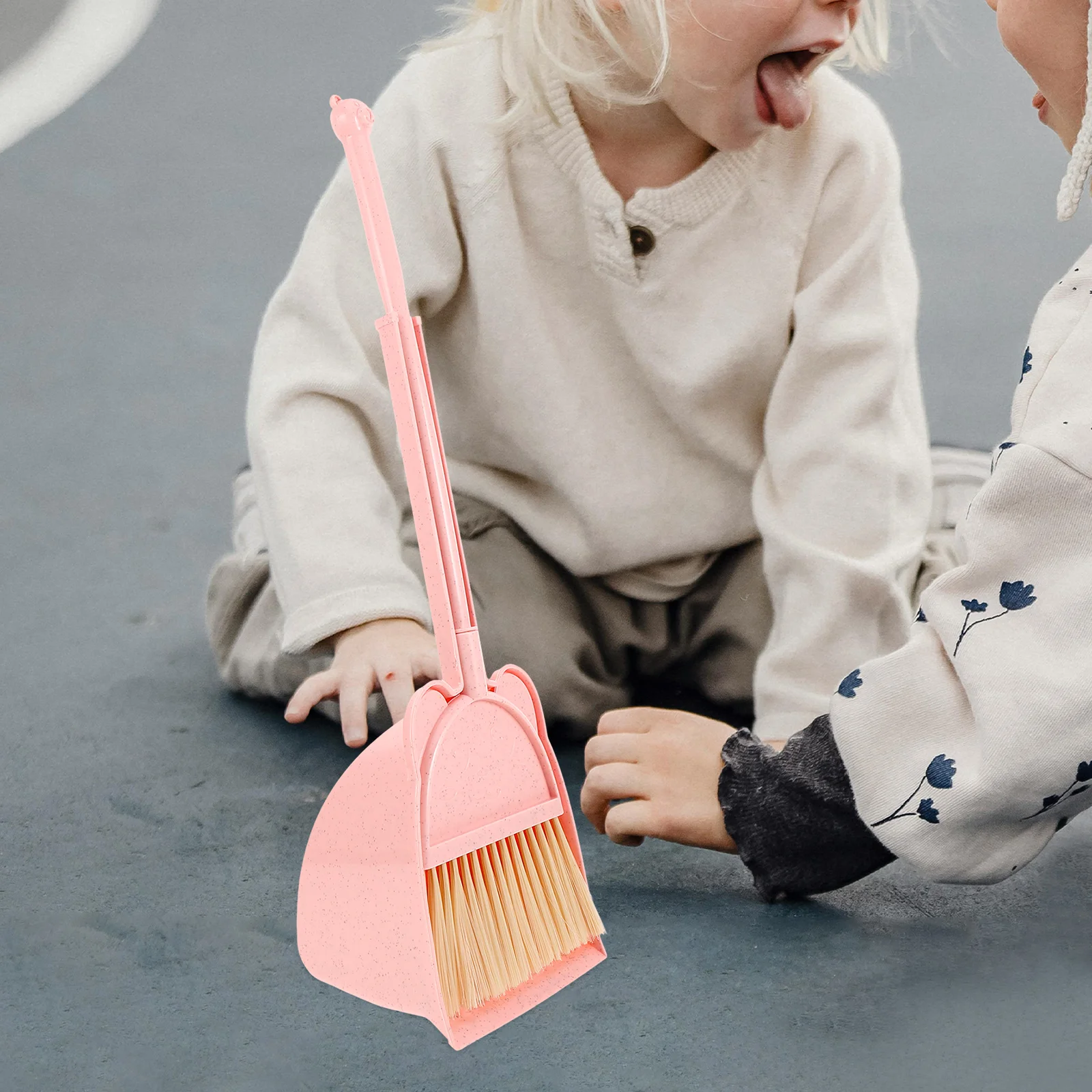 Broom Dustpan Combination Child Children Toys Toddler Cleaning Plastic Mini and 3