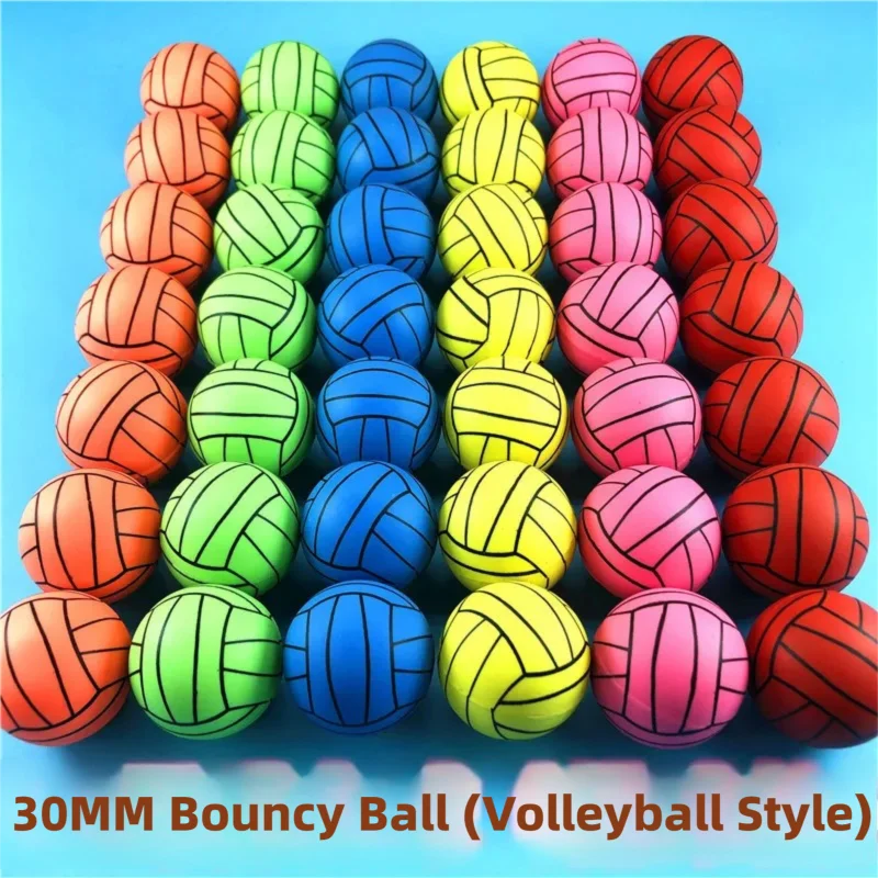 1-40PC 30MM 탄성 공 고무 탄성 공 어린이 생일 파티 선물 손님용 선물 피냐타 선물 가방 필러 상품