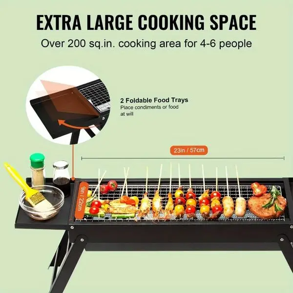 1PC, portable barbecue grill 3