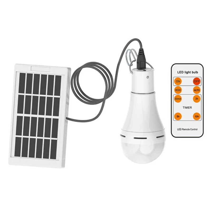 Solar Light Bulb Outdoor Waterproof With Hook Solar Lamp Garden Courtyard Emergency Energy Saving Light Bulb solar security light with motion sensor