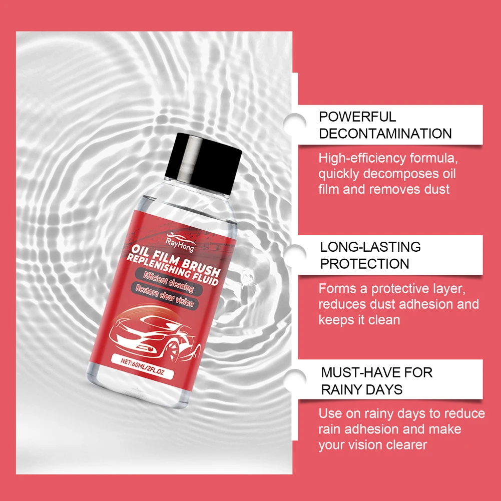 Glass Cleaning Board Improves Clarity and Visibility Automotive Oil Film Cleaning Brush Glass Oil Film Remover for Windshield glass cleaner
