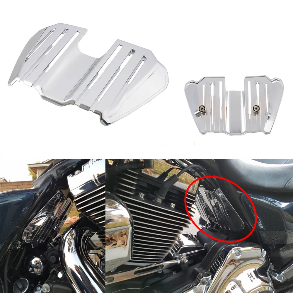 

Motorcycle Chrome Case Accessory Spark Plug Wire Cover For Harley Touring Road King Electra Street Road Glide FLH FLHT 2017-2019