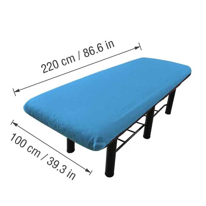 Massage Table Sheets Blue Oil-proof Non-woven Sheets 5X Massage Table Blanket Spa Sheets For Esthetician Bed Massage Bed Cover 6