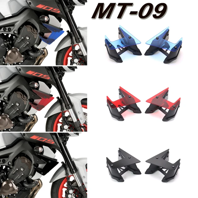 Side Downforce Naked Spoilers For Yamaha Mt09 Accessories Mt 09 Parts Mt-09 2017-2020 Fixed Winglet Fairing Wing - Windscreens & Wind Deflectors -