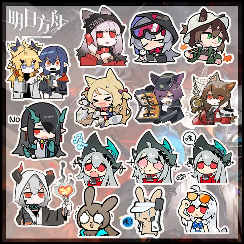 

AMiya Anime Stationery Sticker Sticker Waterproof Children Student Stationery Eyjafjalla Decorate Arknights Cartoon Decoration