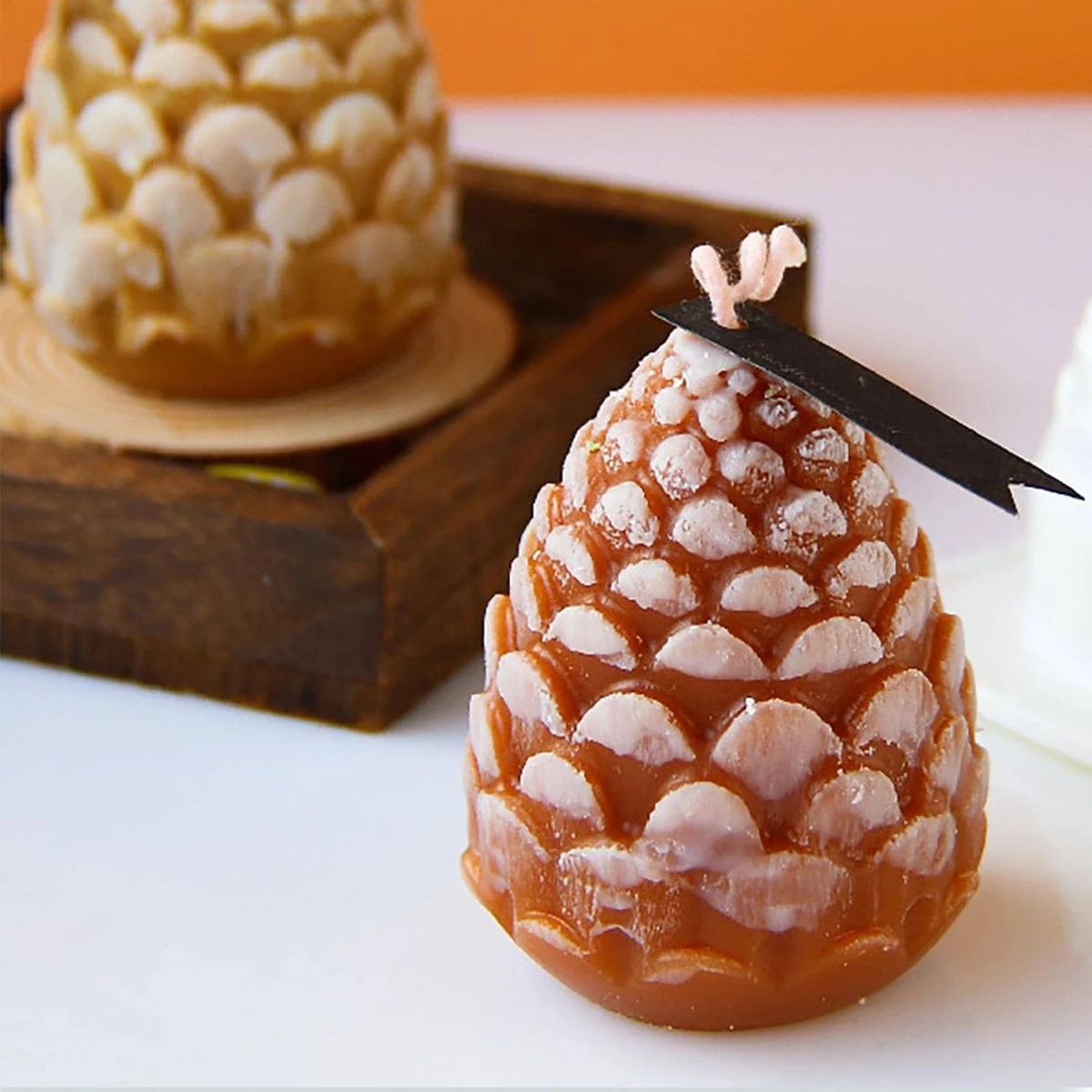 1pc Pine Cones Silicone Candle Mold DIY