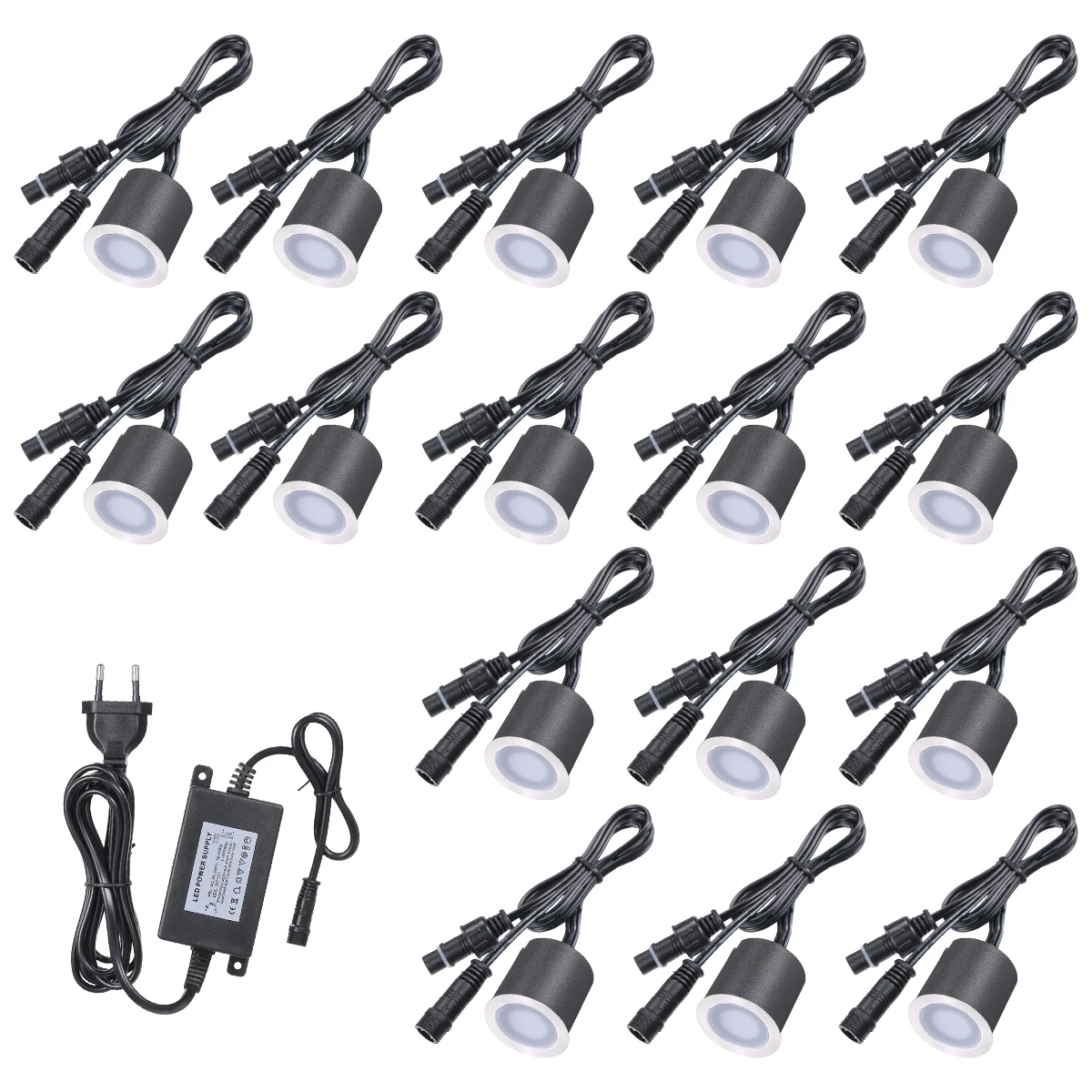 IP67 Waterproof DC12V Recessed LEDs Deck Lights garden decoration lamps led underground light led deck lights Outdoor In-ground Lamp Landscape Light for Yard Garden Pathway Stairs Patio