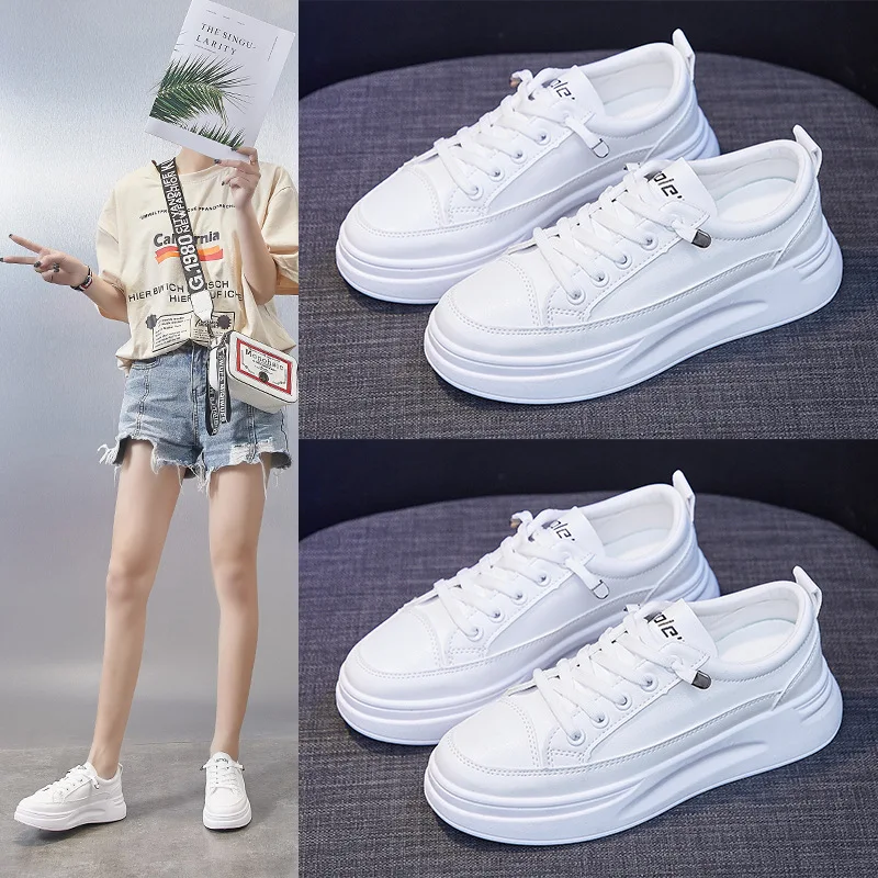 Breathable Shoes for Woman Sneakers Spring 2022 New Zapatos De Mujer  Fashion Lace-up Low Cut Casual Women Shoes Dropshipping