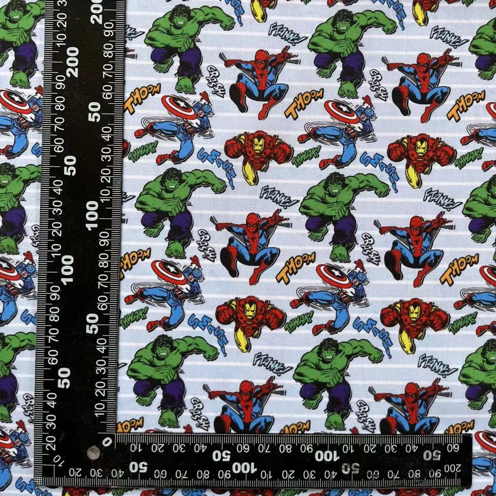 Sale Disney The Avengers Superhero Spiderman Cotton Fabric Material For Clothes Dress Patchwork Fabrics Sew Quilting Needlework