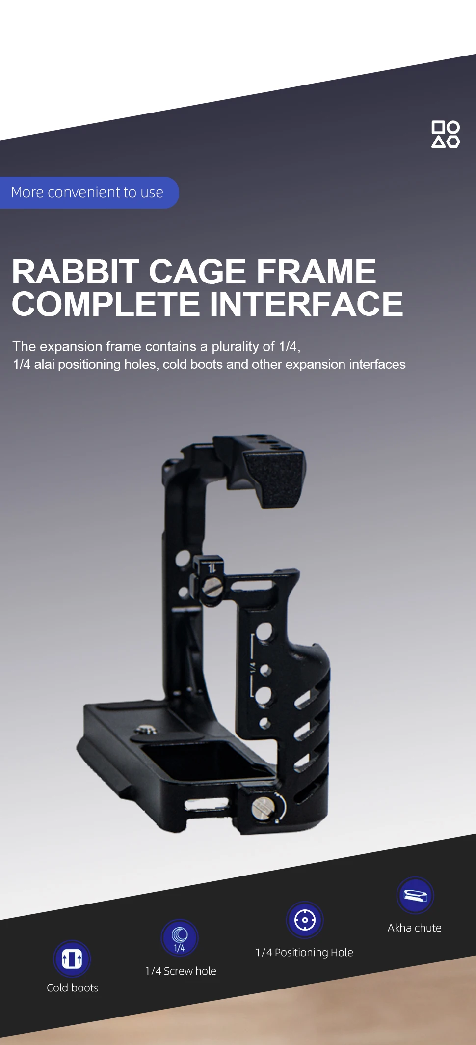 R50  Camera Cage For Canon R50/R100 Aluminum Photography Expansion Frame Kit Loc