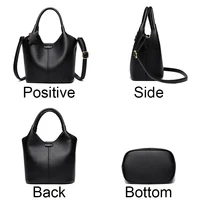 Sacs à main en cuir souple pour femmes, fourre-tout à bandoulière, sac messager, grande capacité, poignée supérieure, marque de haute qualité, initié 3
