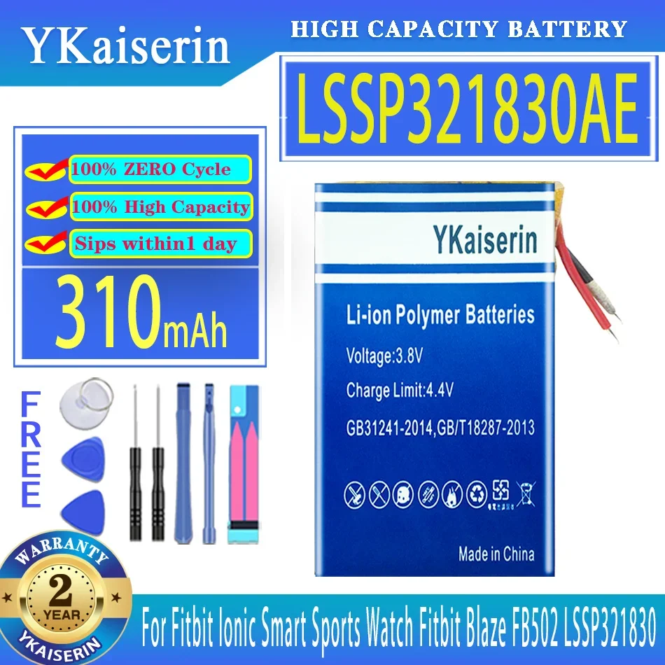 Ykaiserin Battery Muslimex (Fb502) Muslimfor Fitbit Ionic Blaze Fb502 Lssp321830 Smart Sports Watch