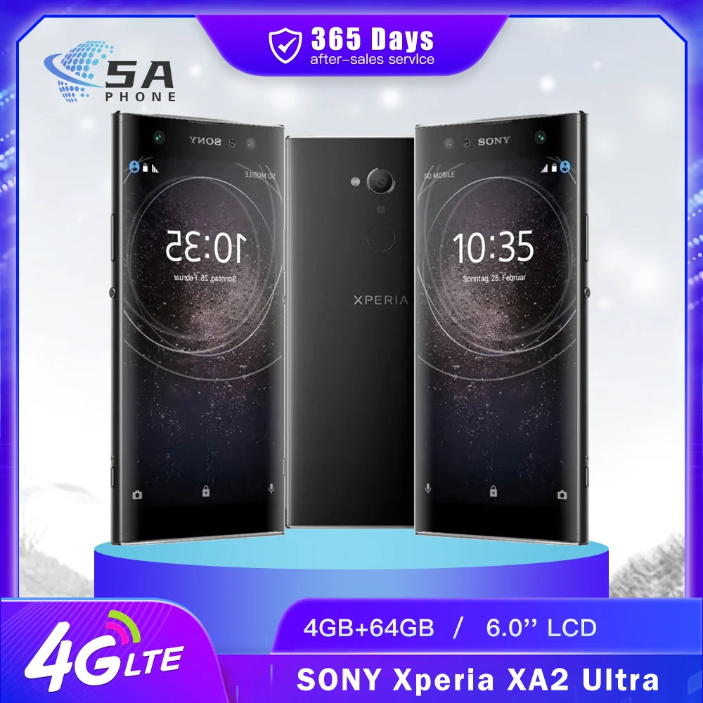 Original Sony Xperia XA2 Ultra H4233 4G LTE Mobile Phone NFC