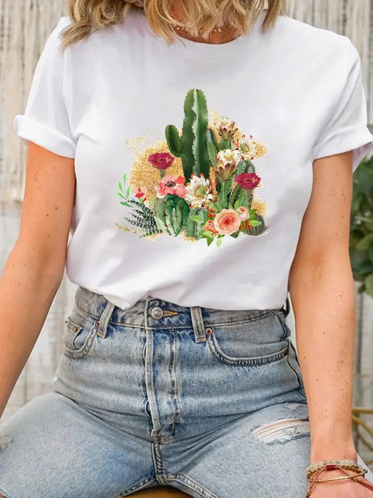 Butterfly Trend Cute 90s Short Sleeve Lady Female Shirt Tee Fashion Clothes Women Print Spring Summer Graphic T-shirt