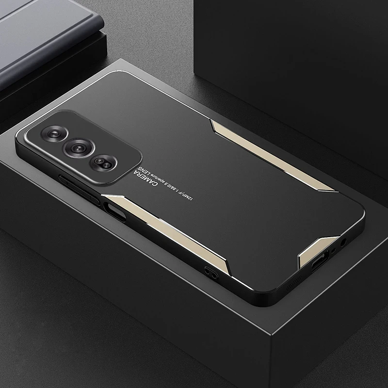 Aluminum Alloy Light-Armor Shockproof TPU Bumper Case with Camera Protector