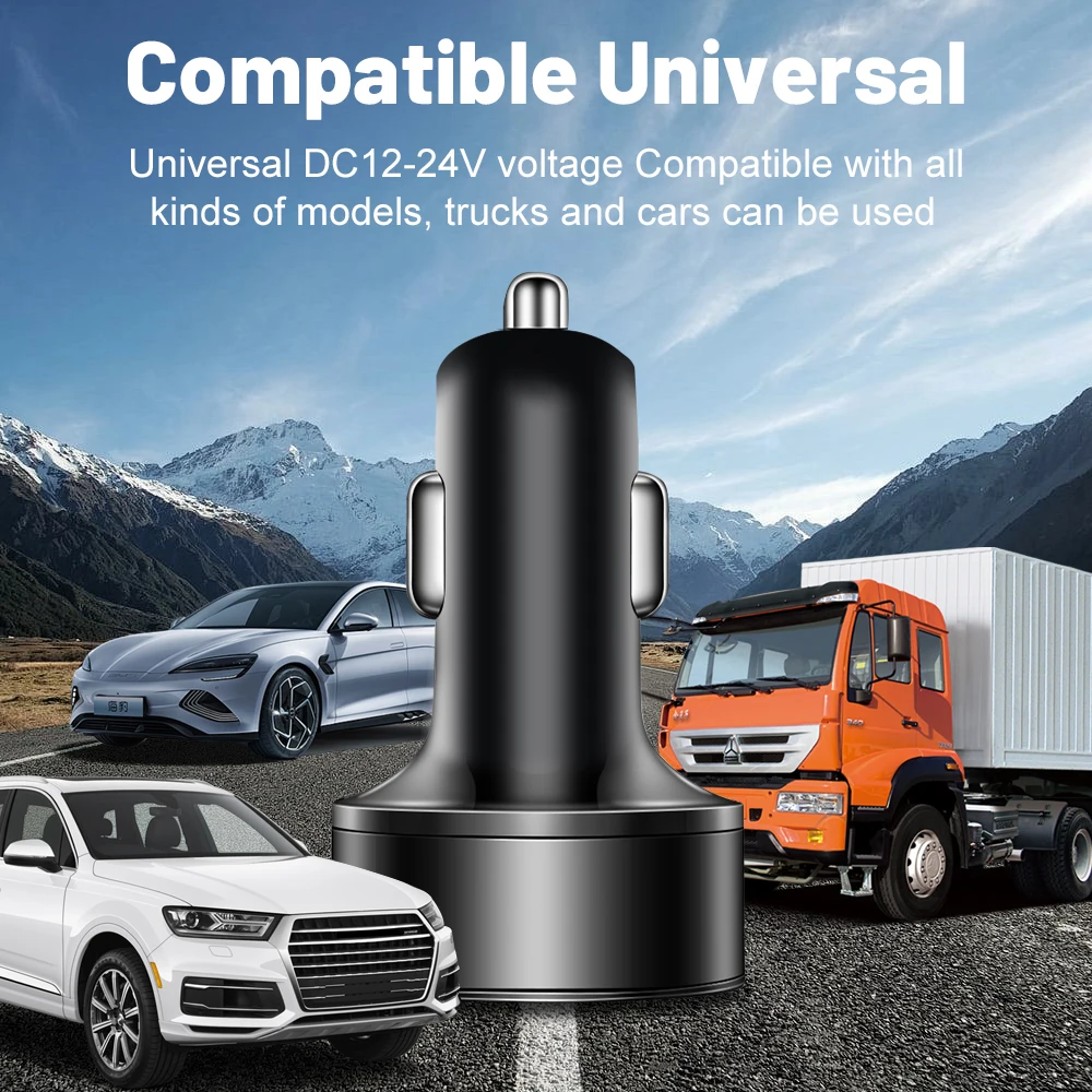 Caricabatteria da auto da 100 W a 5 porte Ricarica rapida PD QC3.0 Caricatore per telefono da auto USB C Adattatore di tipo C in auto per iPhone Samsung Huawei Xiaomi - Image 6